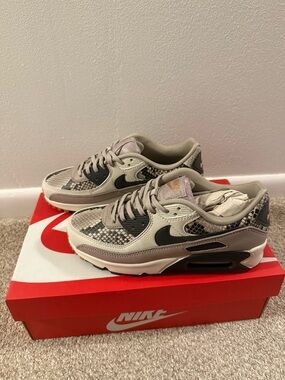 Nike Sneakers in Taupe & Black Detailing